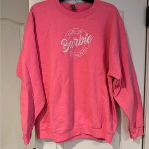 Gildan Barbie Pink Crewneck Sweatshirt